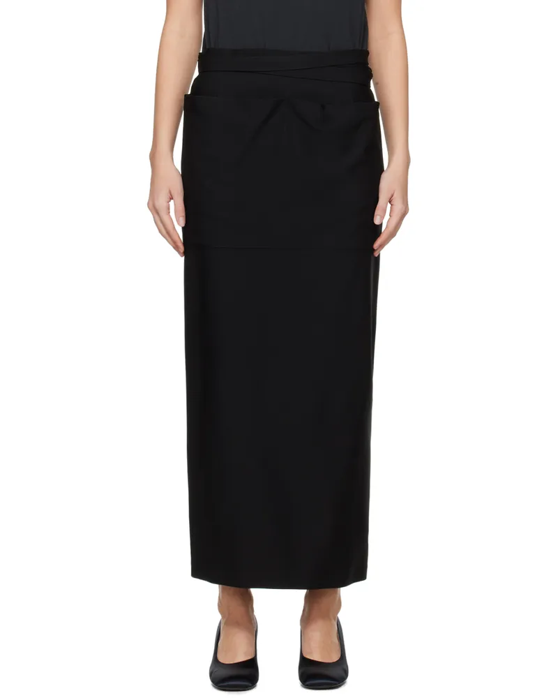 The Row Black Millie Maxi Skirt Black