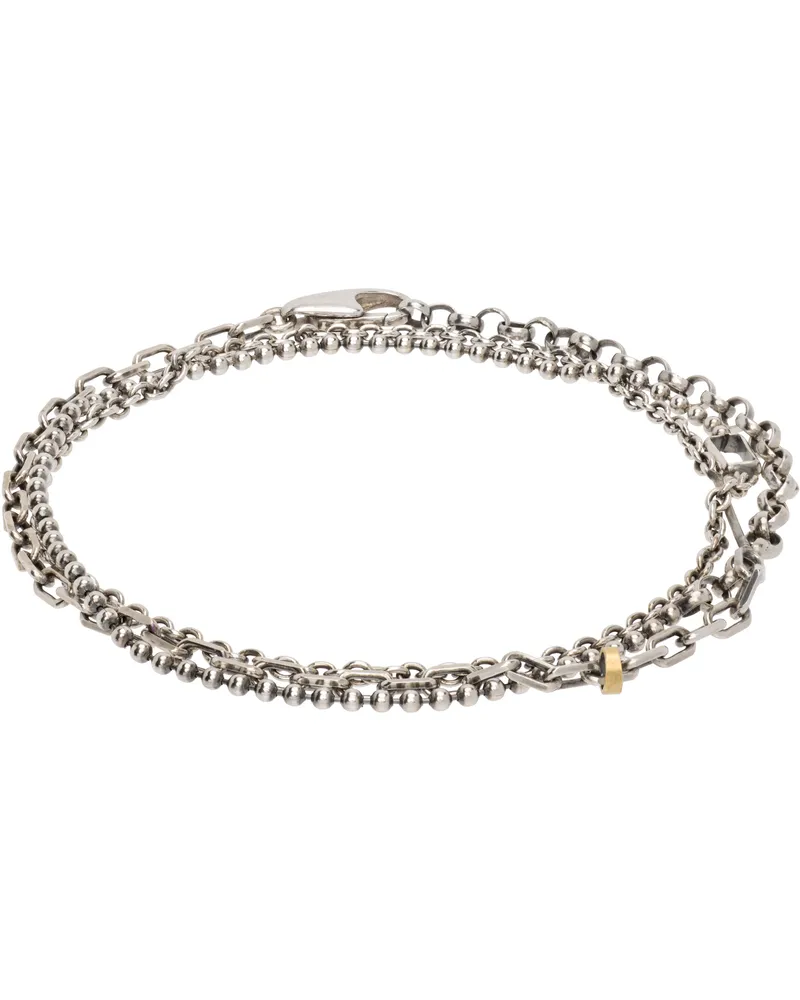 TITLE OF WORK Mixed Metal Wrap 536 Bracelet Multi