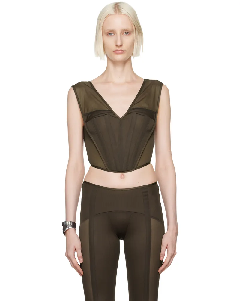 Charlotte Knowles Brown Grace Bustier Brown