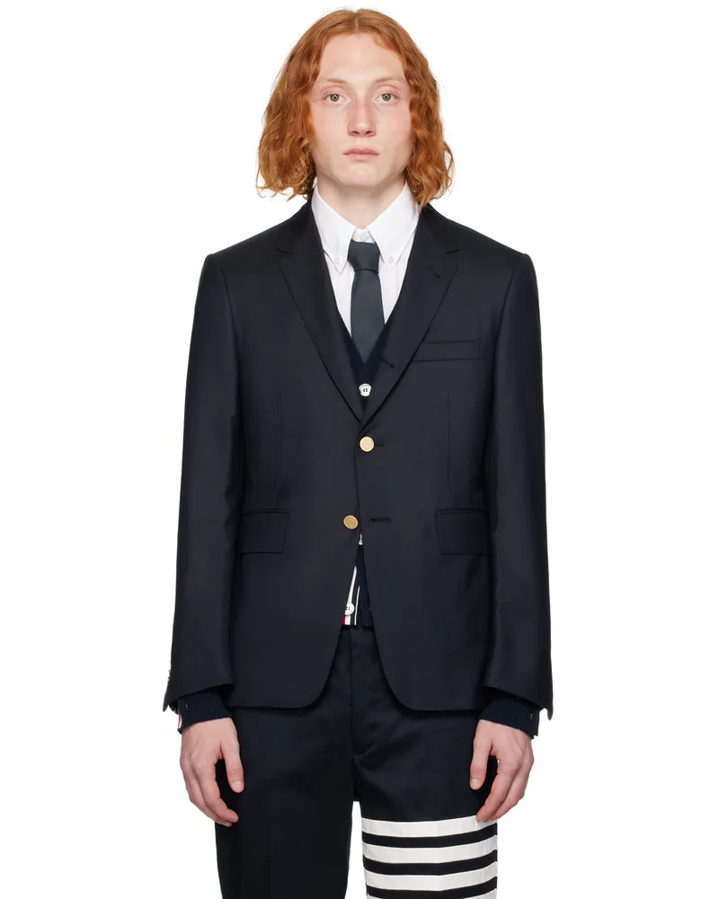 Thom Browne Navy Classic Blazer 415