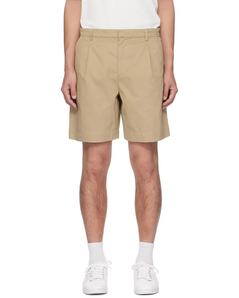 A.P.C. Beige Crew Shorts Baa