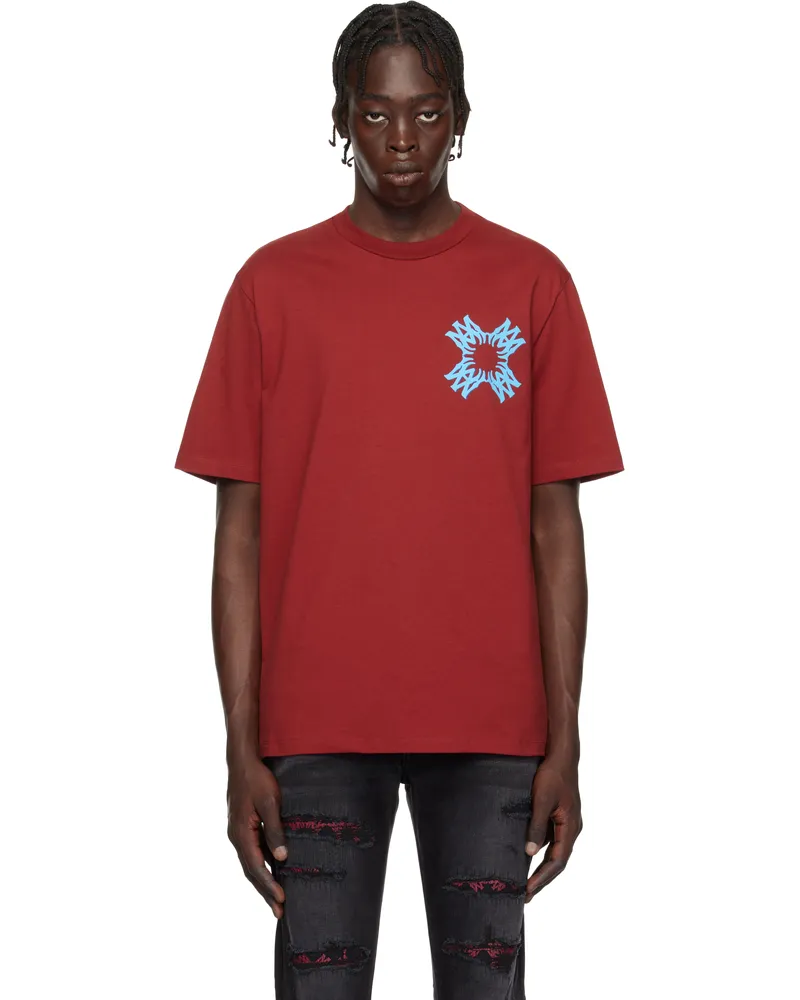 Amiri Red MA Quad T-shirt Deep