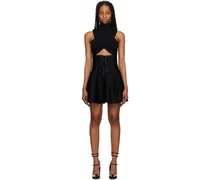 Black Corset Mini Skirt