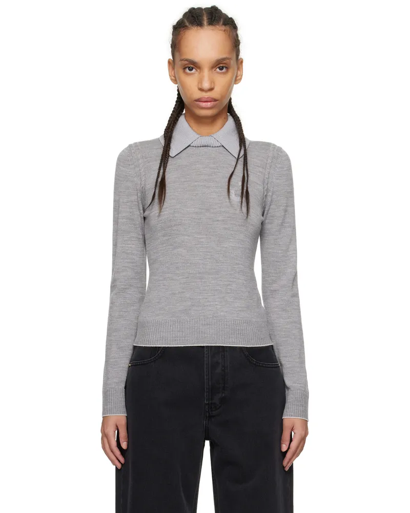 Jacquemus Gray 'The Tricot knit' Polo 950