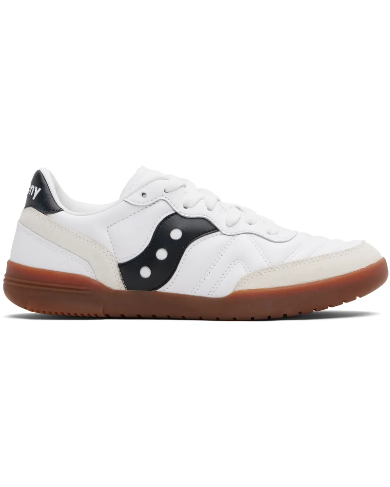 Saucony White & Off-White 586i Leather Sneakers White
