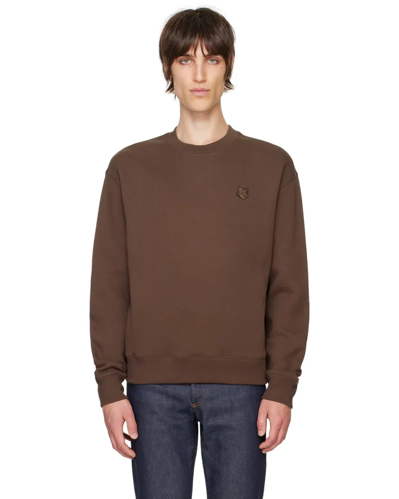 Kitsuné Brown Bold Fox Head Patch Sweatshirt P296