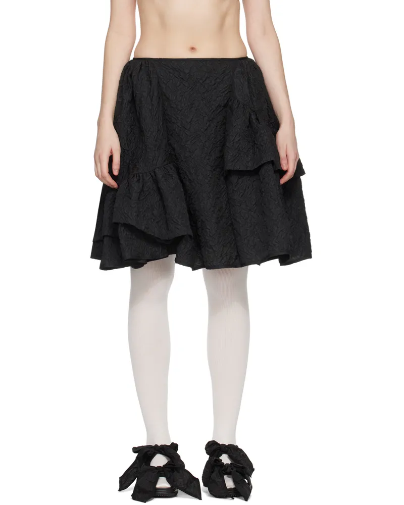 Cecilie Bahnsen Black Vanilla Miniskirt Black