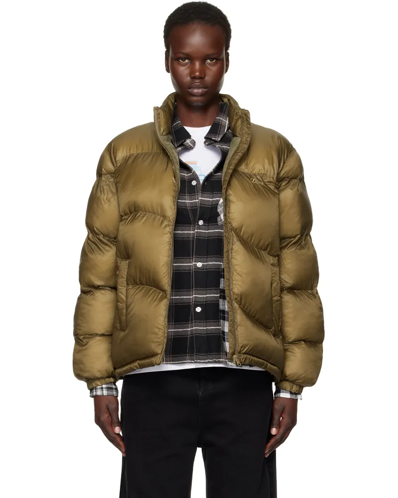 Dime Gold Classic Ripstop Puffer Jacket Gold