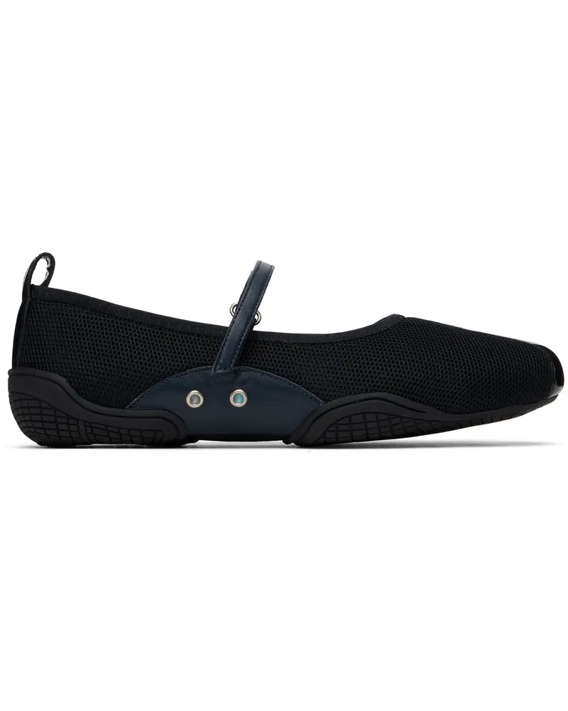 NICOLE SALDAÑA Black Sophie Ballerina Flats Black