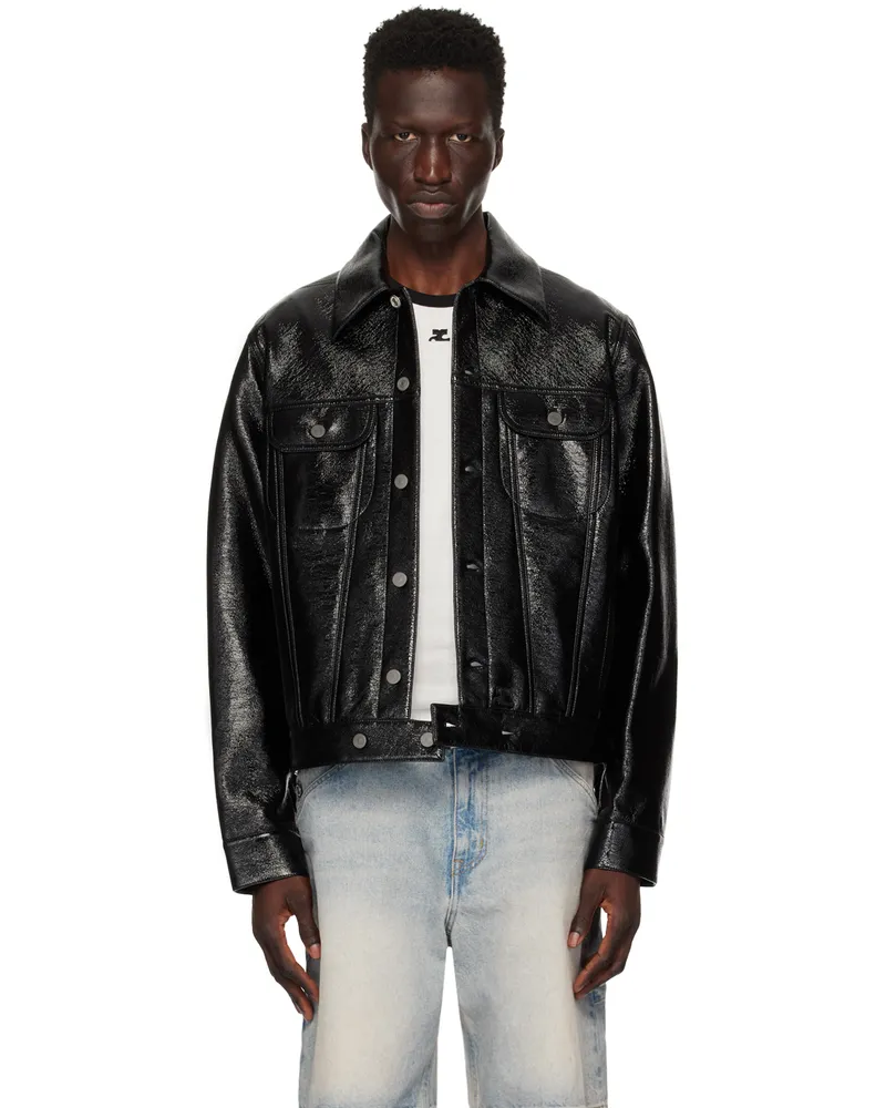 Courrèges Black Trucker Jacket 9999