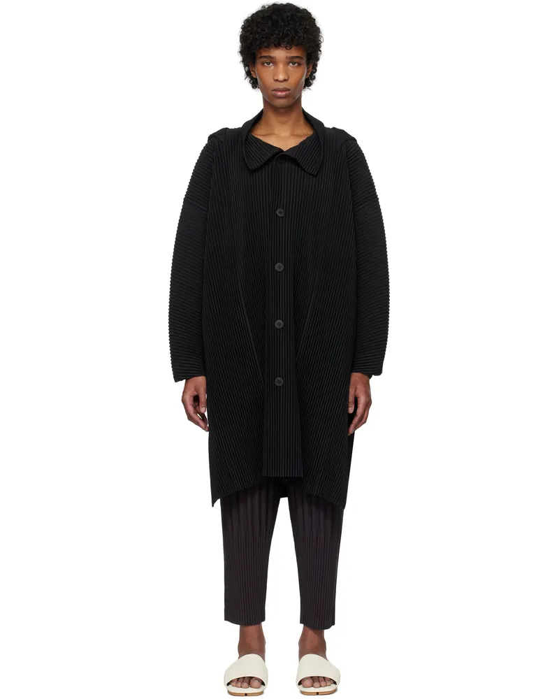 Issey Miyake Black Kite Jacket 16-brown