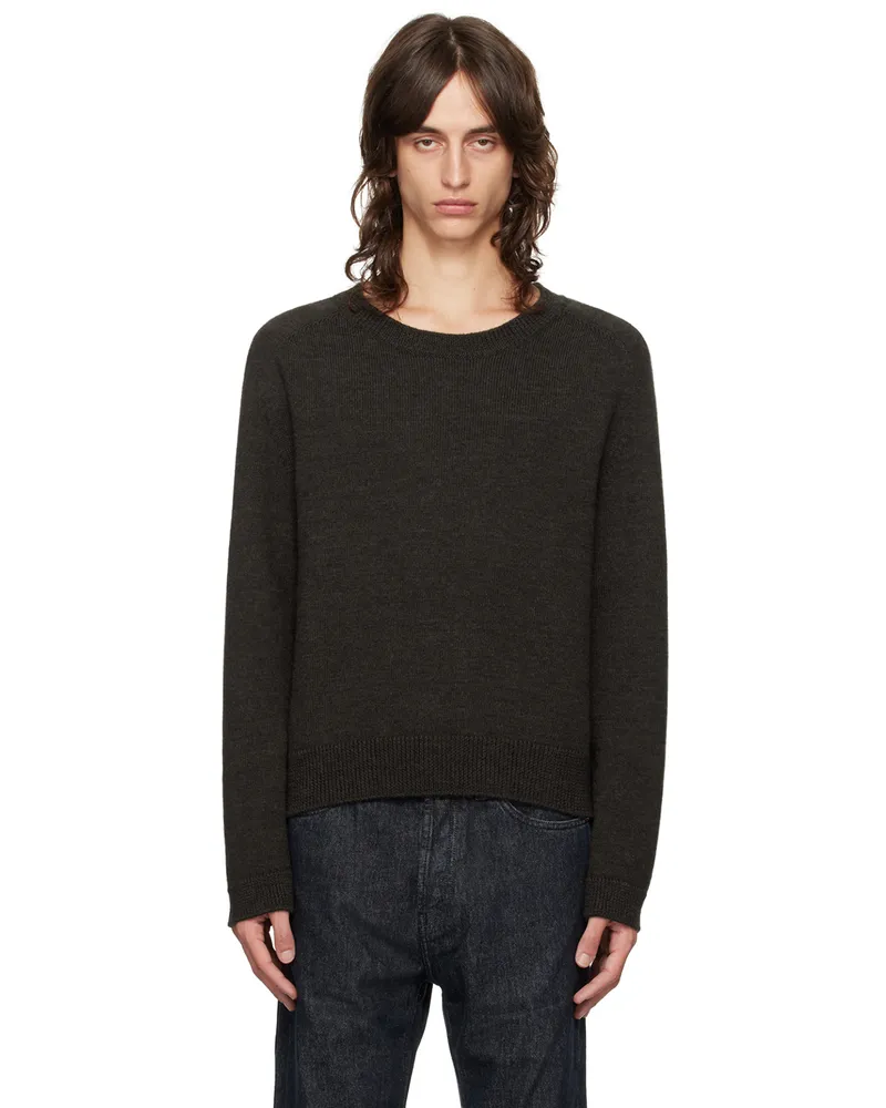 Our Legacy Brown True Round Neck Sweater University