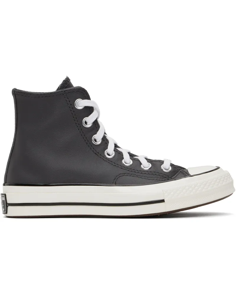 Converse Gray Chuck 70 Heritage Leather High Top Sneakers Dark