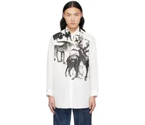 White Savannah Print Shirt
