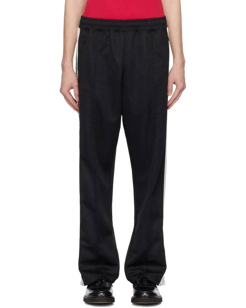 BAPE Black Line Camo Jacquard Loose Fit Sweatpants Black