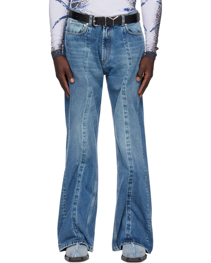 Y/PROJECT Blue Classic Wire Jeans Vintage