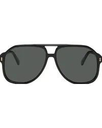 Gucci Black Pilot Navigator Sunglasses Black