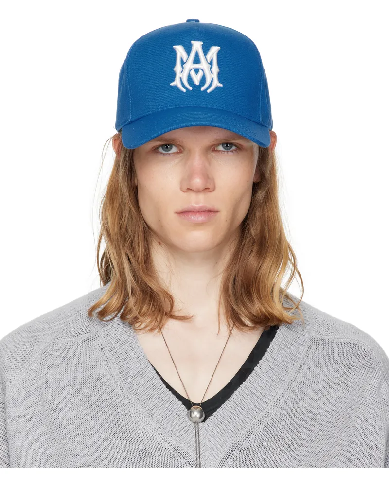 Amiri Navy Full Canvas MA Cap Blue