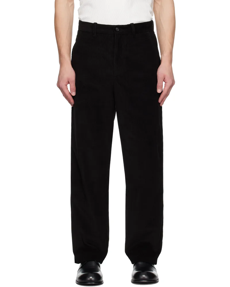 BODE Black Bandstand Standard Trousers Bkmlt
