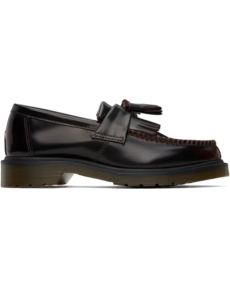 Dr.Martens Burgundy Adrian Arcadia Leather Tassel Loafers Cherry