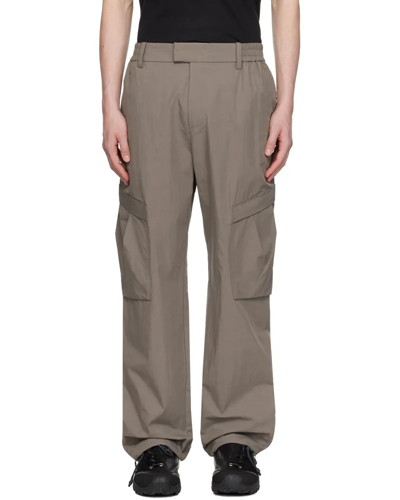 REPRESENT Gray Tech Cargo Pants Mid