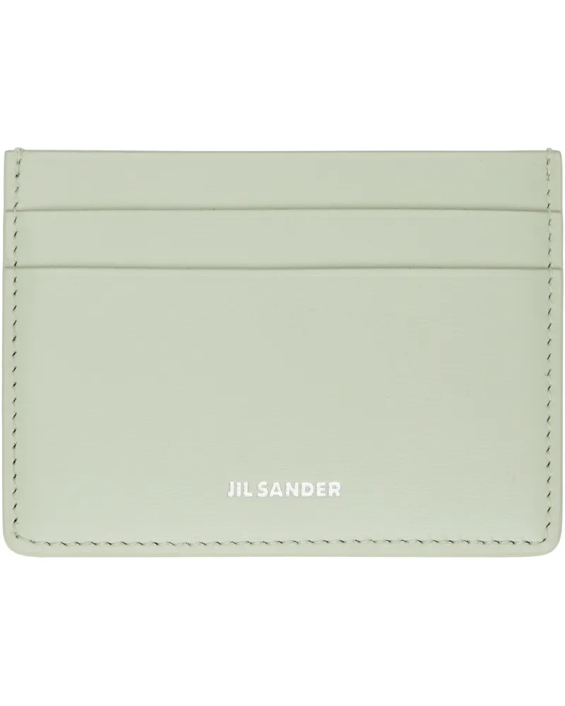 Jil Sander Green Credit Card Holder 459