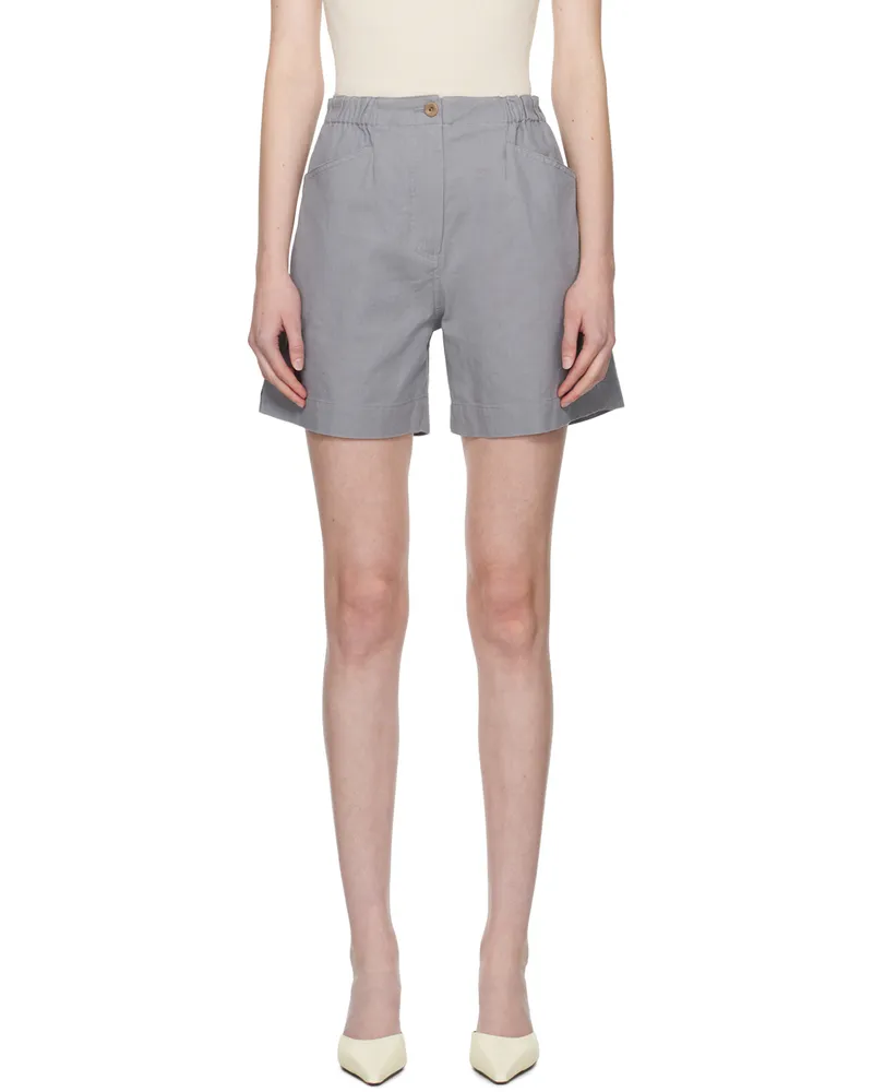 Nothing Written Gray Kika Shorts Blue