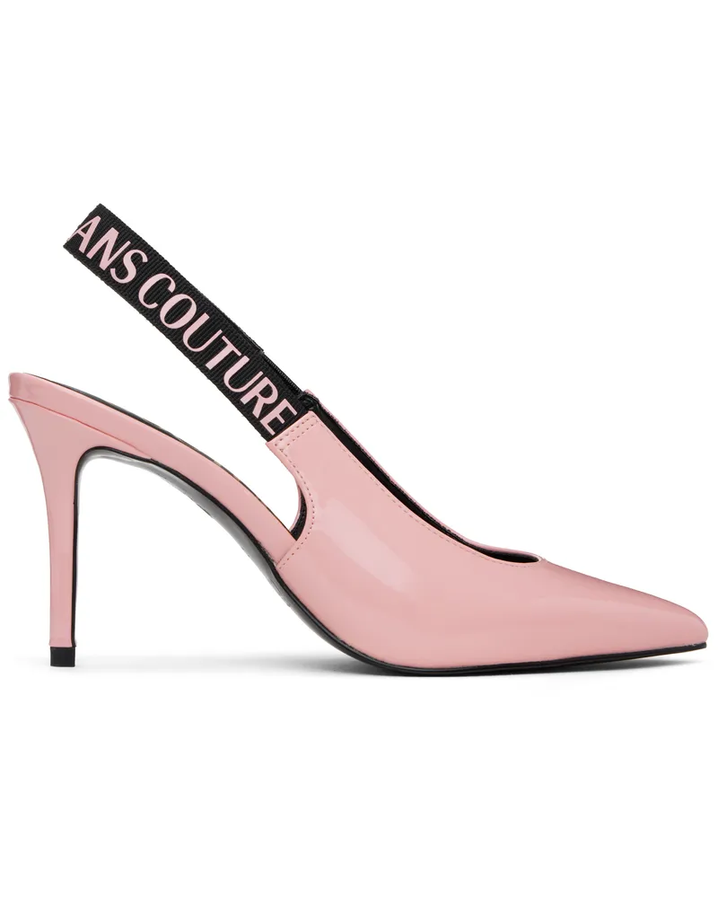 Versace Jeans Pink Scarlett Slingback Mid Heels E489