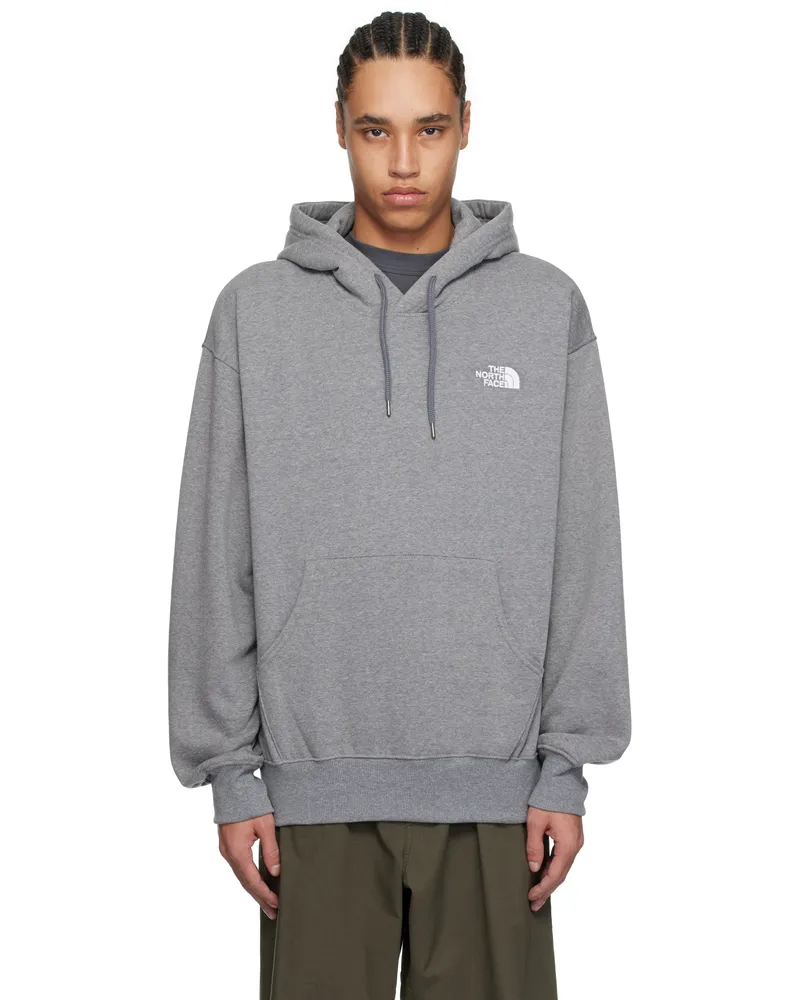 The North Face Gray Evolution Vintage Hoodie Tnf