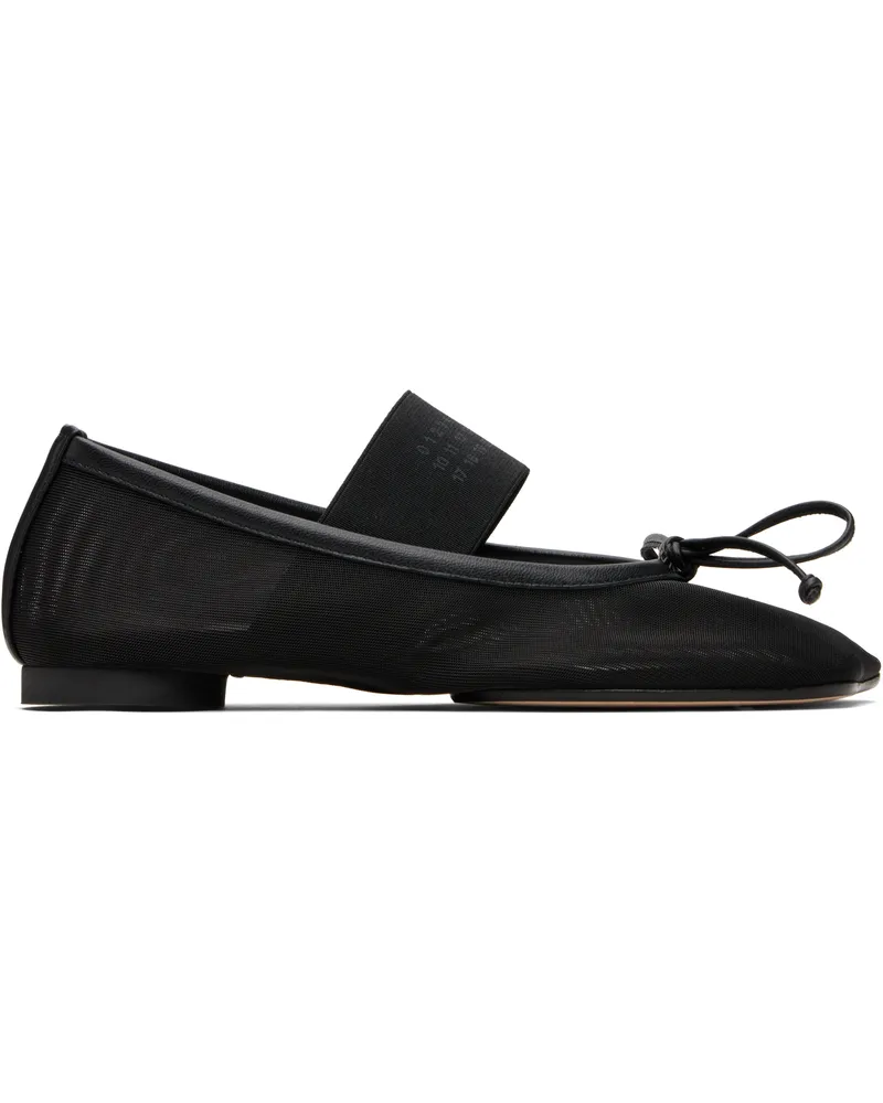 Maison Margiela Black Anatomic Numeric Ballerina Flats T8013