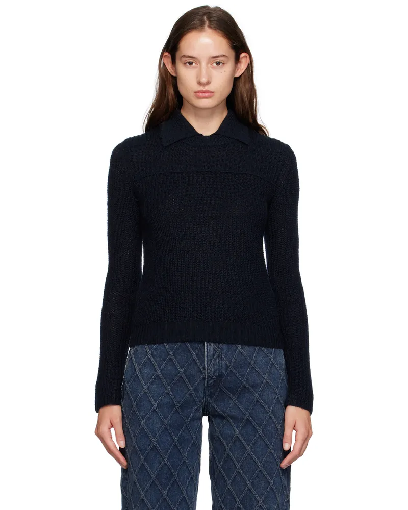 Rag & Bone Navy Madix Polo Navy