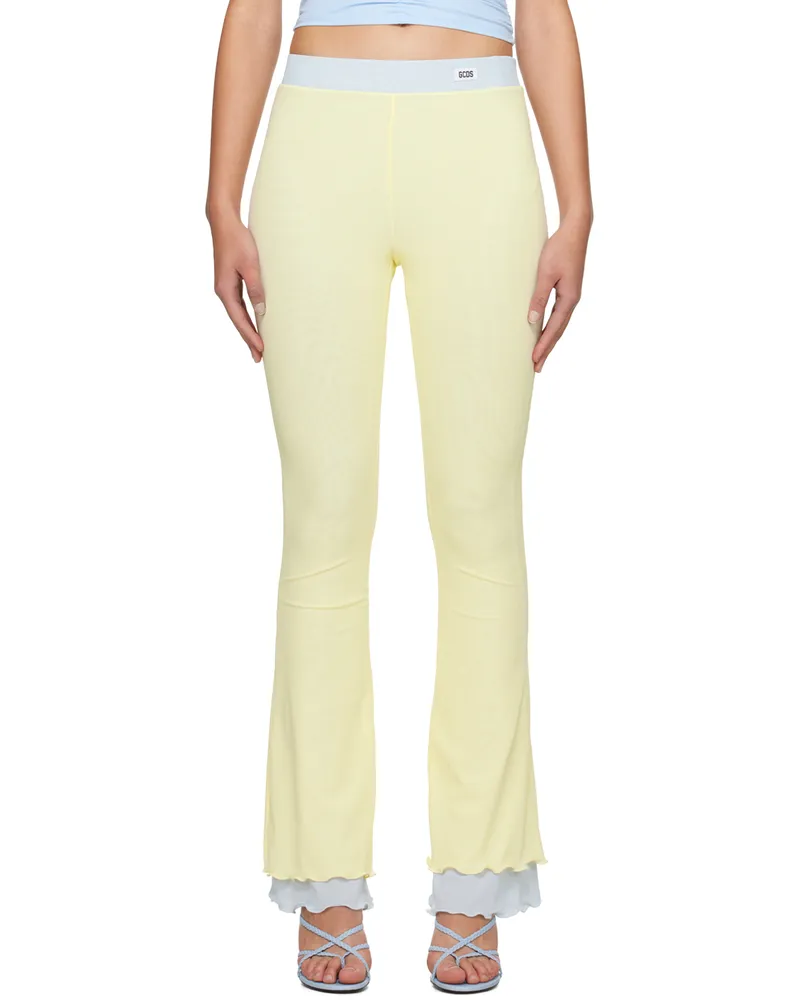 GCDS Yellow Flare Trousers 20