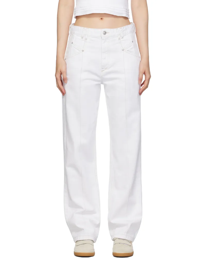 Isabel Marant White Nadege Jeans 20wh