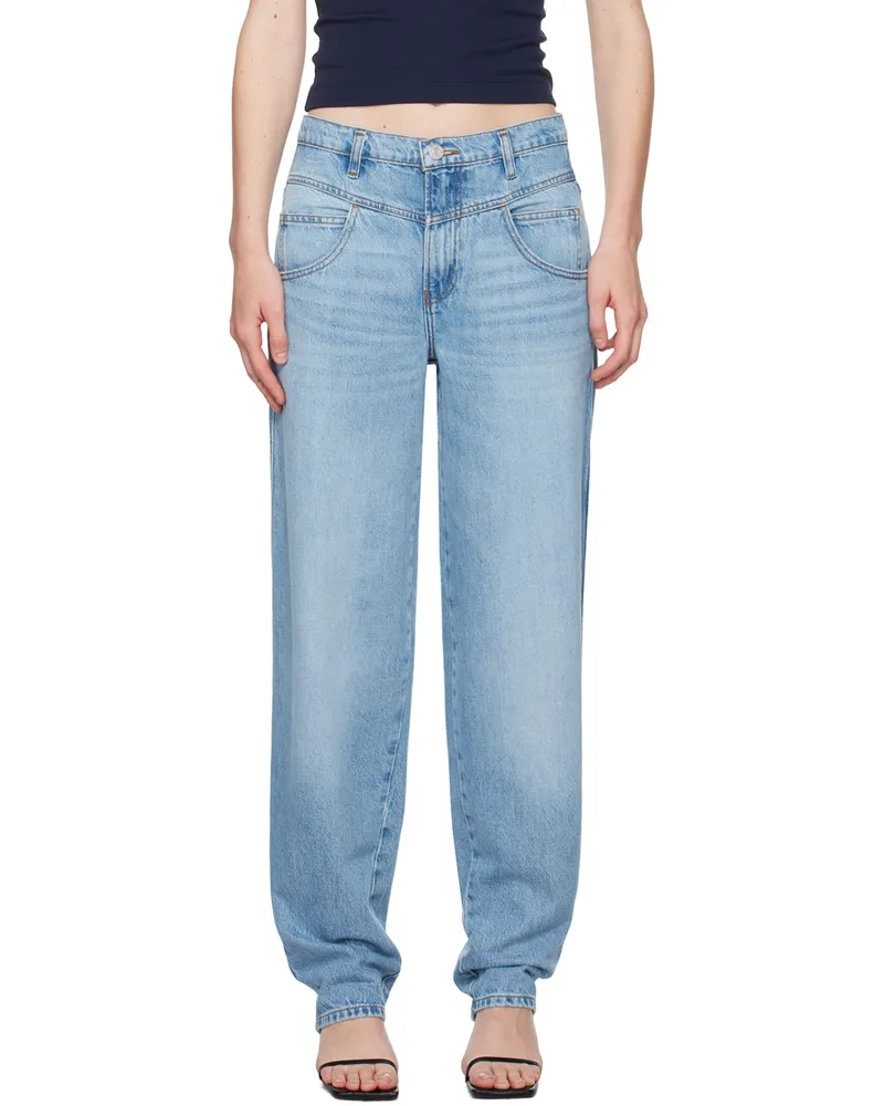 Frame Denim Blue 90's Utility Loose Jeans Bek