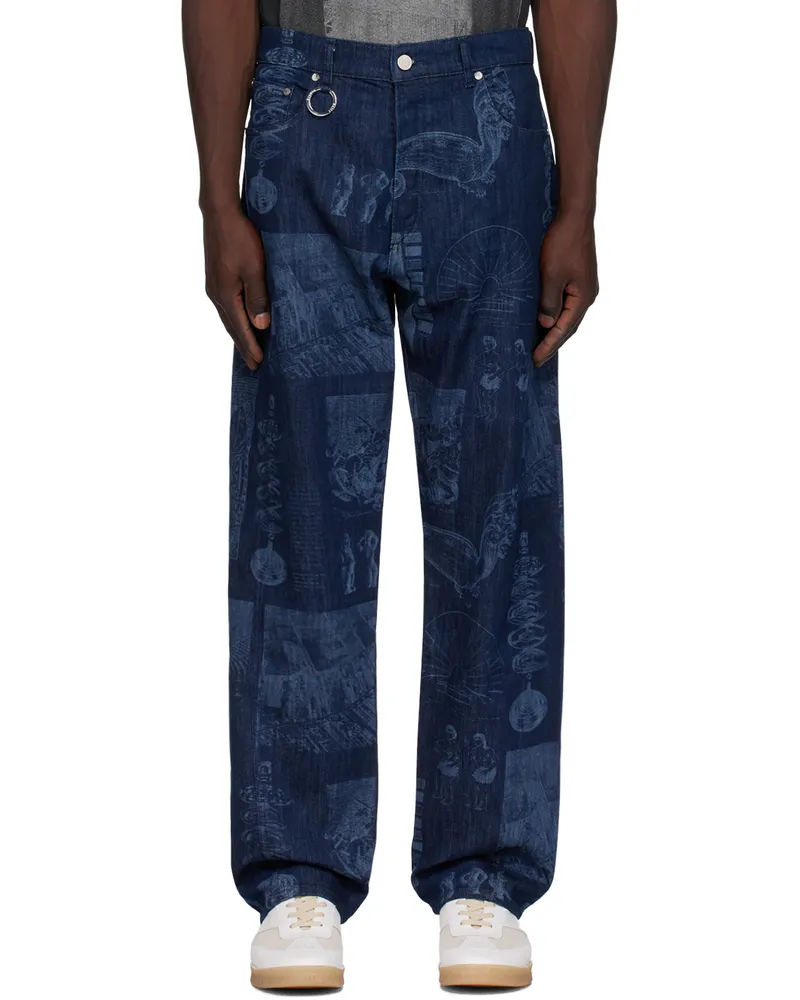 Études Studio Navy Batia Suter Edition Side Jeans Denim