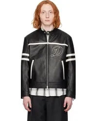 Dunst Black Racing Leather Jacket Black