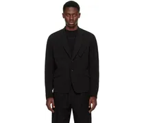 Black Garment-Dyed Blazer