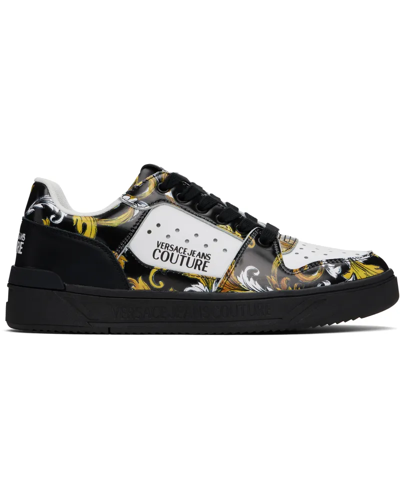 Versace Jeans White & Black Starlight Sneakers Emd7-white
