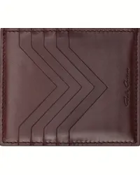 Rick Owens Burgundy Square Card Holder Amethyst