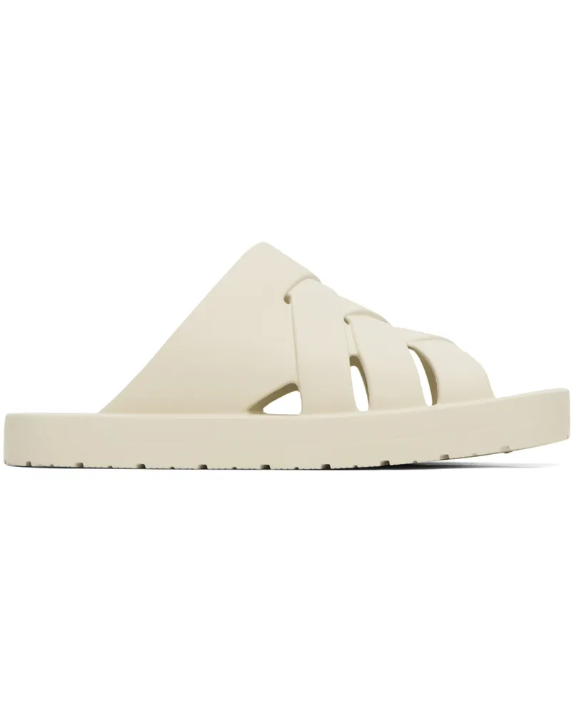 Bottega Veneta Off-White Slip-On Sandals 9031