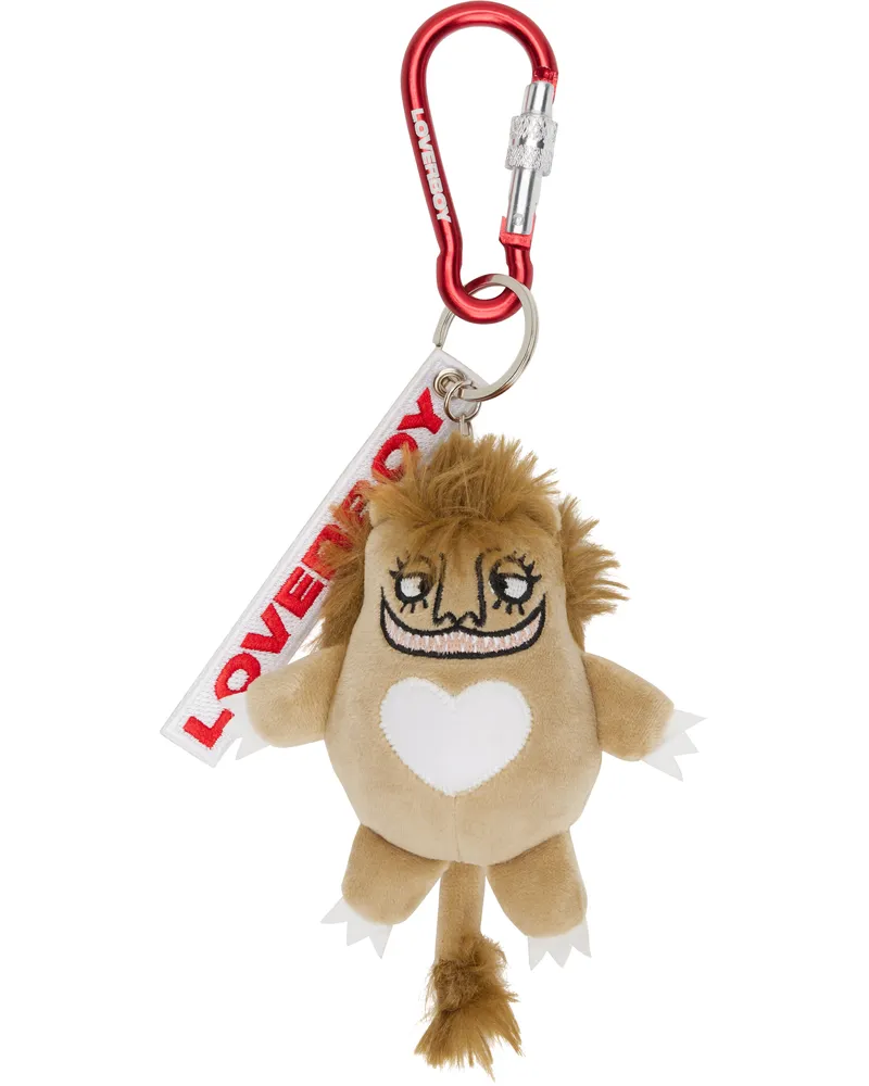 Charles Jeffrey Loverboy Brown Character Plush Keychain Lion