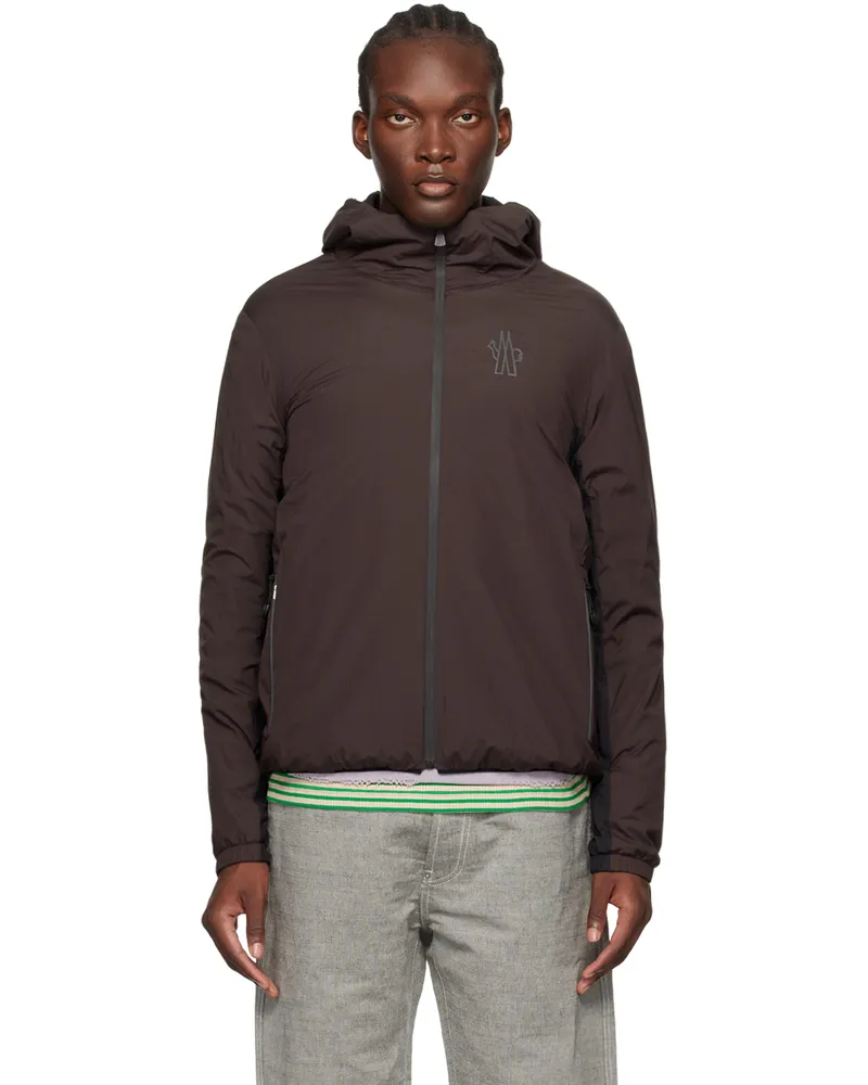 Moncler Brown Bissen Mid Layer Jacket 48e