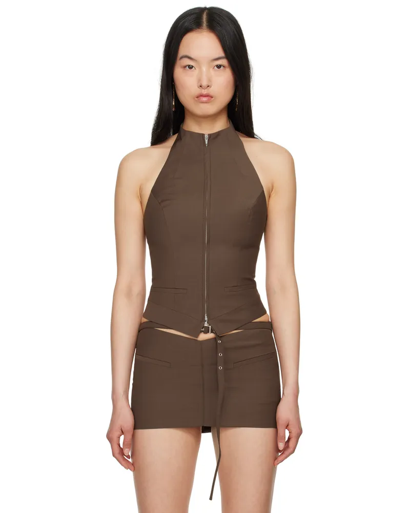 Aya Muse Brown Asai Tank Top Brown