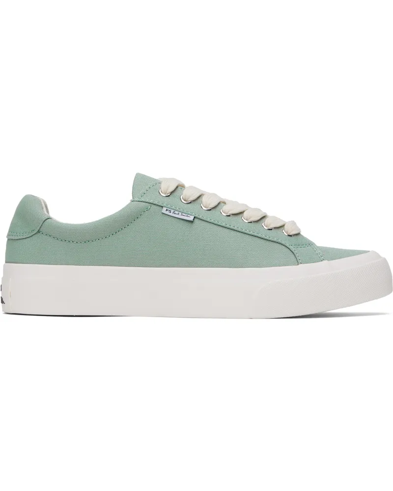 Paul Smith Green Canvas Amos Sneakers 34