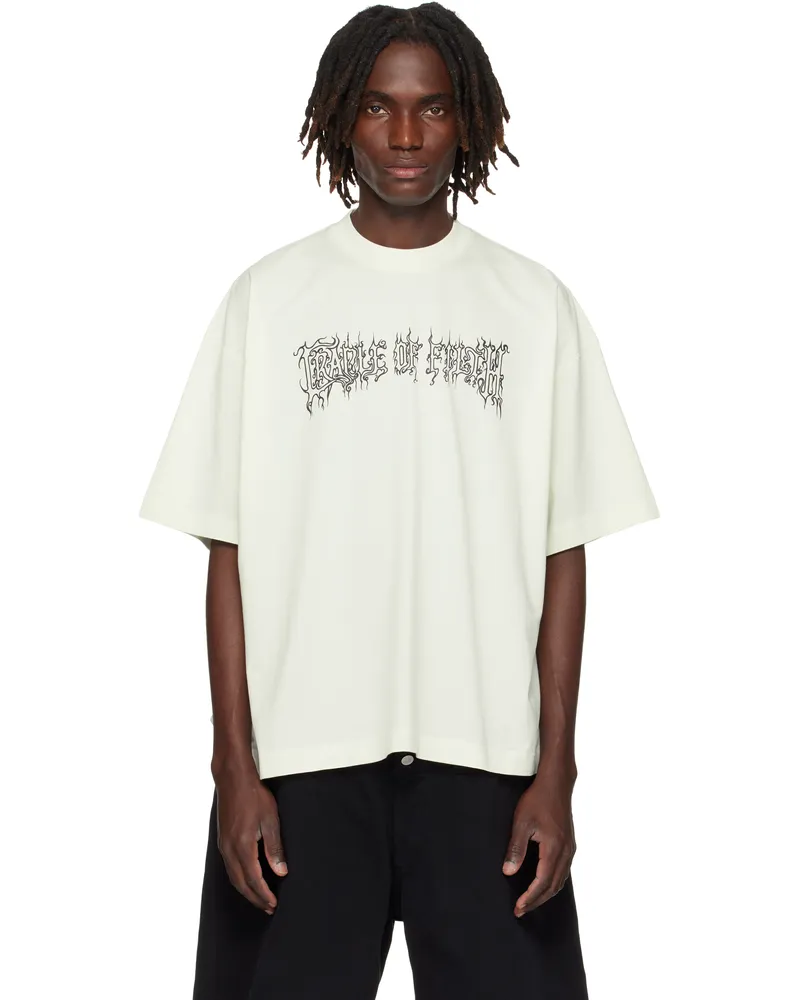 VETEMENTS White 'Cradle Of Filth' T-shirt Ice