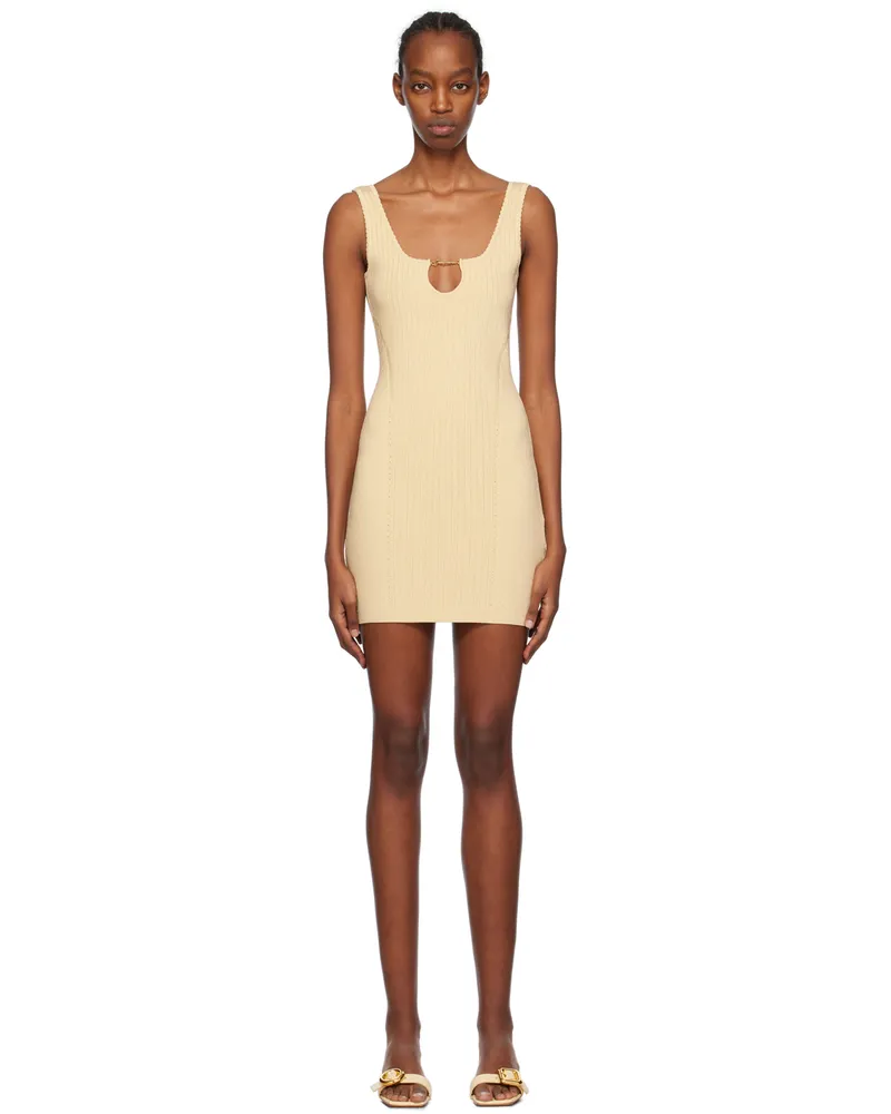 Jacquemus Yellow Les Classiques 'La mini robe Sierra' Minidress 115