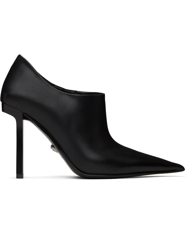 Versace Black Slice Ankle 105 Boots 1b00p