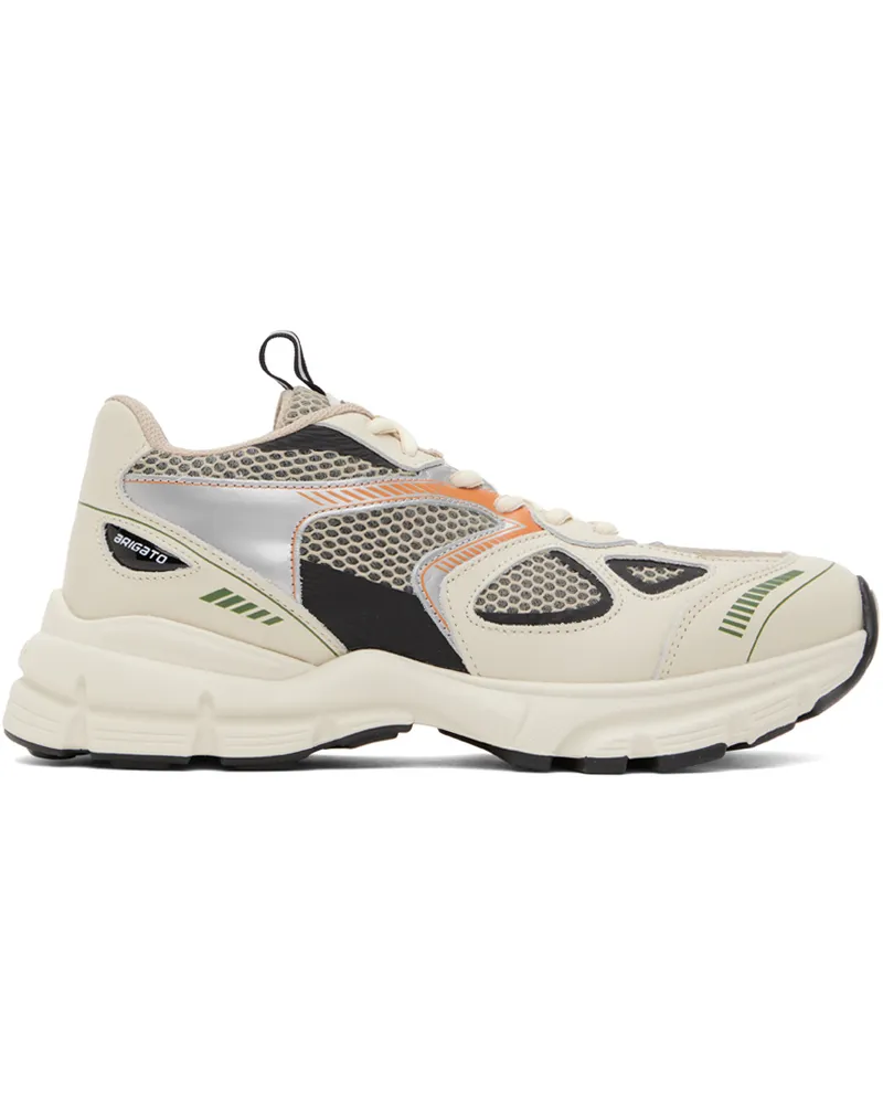 Axel Arigato Off-White & Tan Marathon Runner Sneakers Cremino