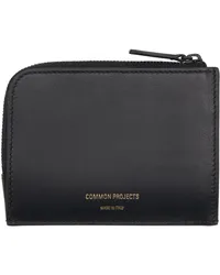 Common Projects Black Zipper Wallet Black