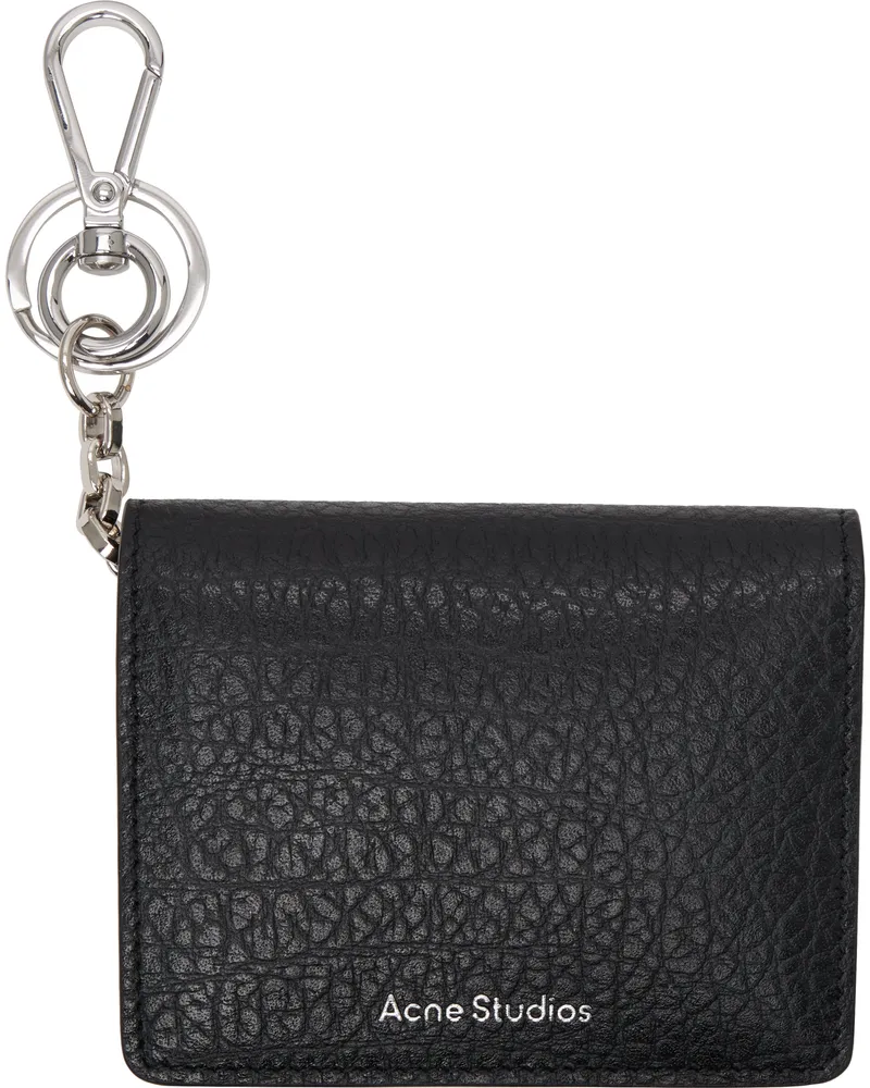 Acne Studios Black Folded Leather Wallet
